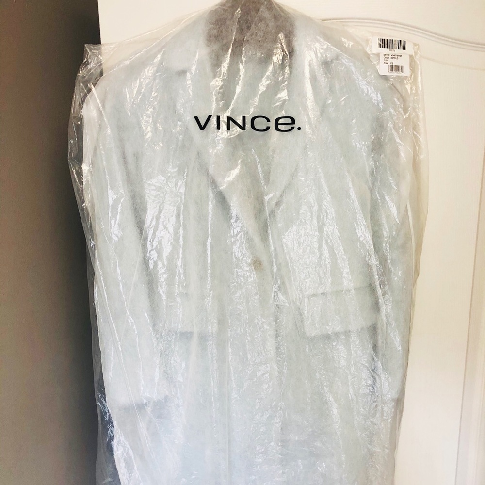 Vince Wool- Blend Coat In Cloud